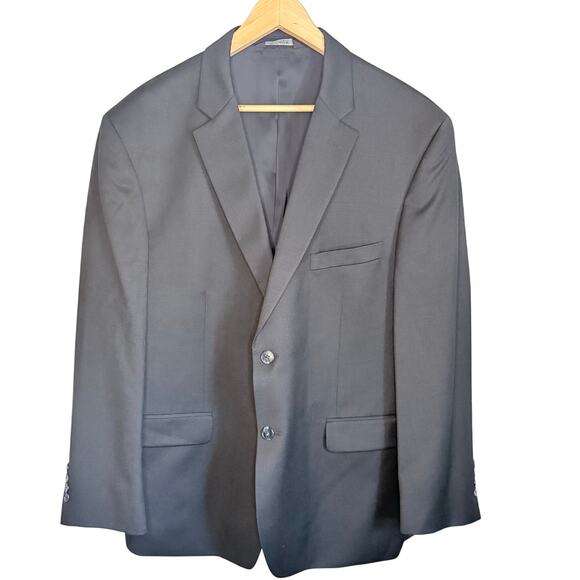 Jos. A. Bank Traveler’s Collection 48R Gray Wool 2-Button Blazer Jacket - Picture 2 of 10